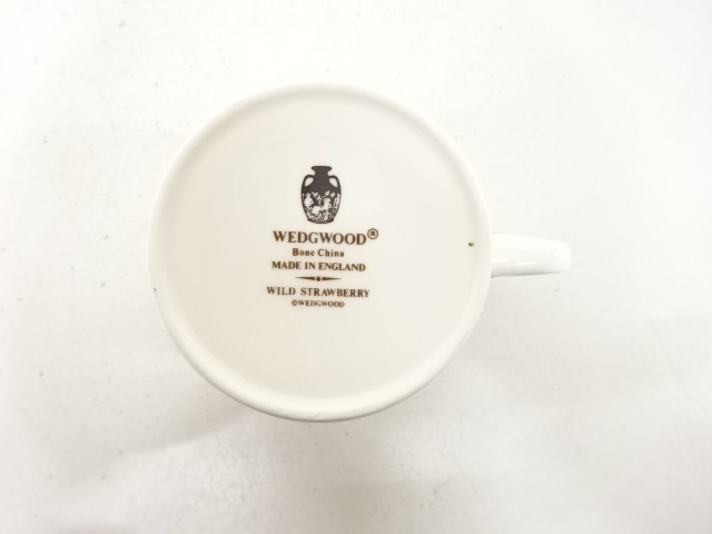  WEDGWOOD　ウェッジウッド　ワイルドストロベリー　モカカップ＆ソーサー　ペア　洋食器